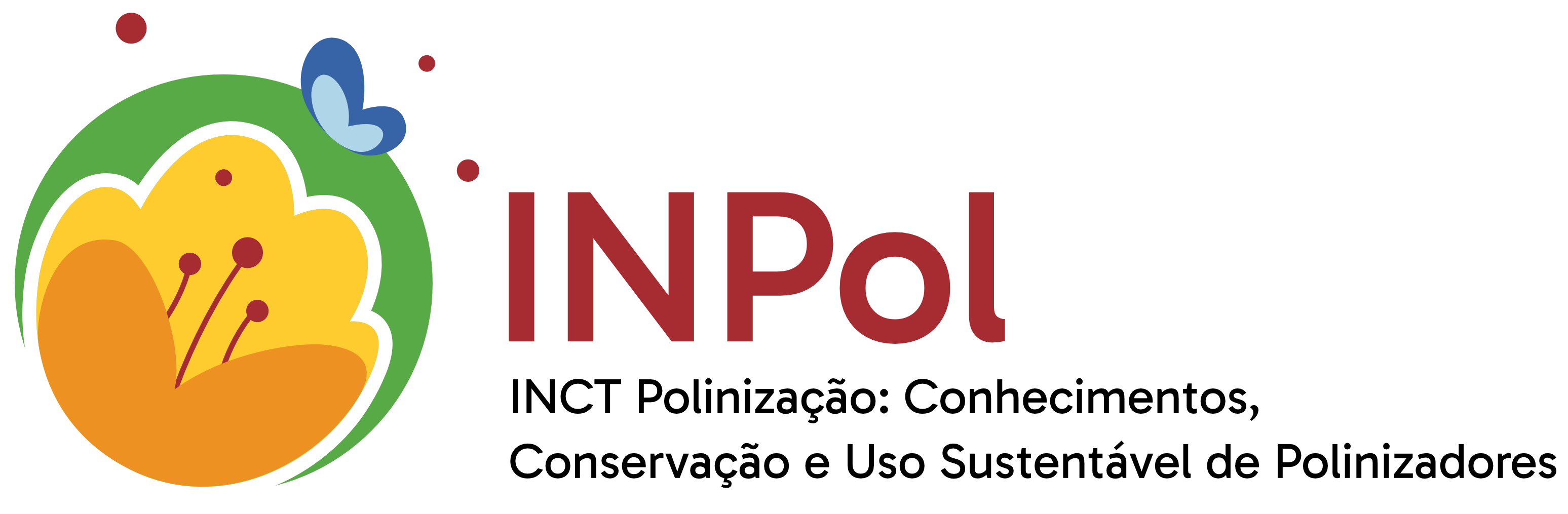 Logotipo do INCT Polinização: Conhecimentos, Conservação e Uso Sustentável de Polinizadores